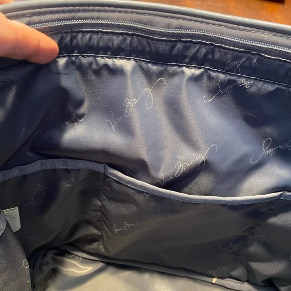 Vera Bradley Quilted Gray Tote - Picture 3 of 4